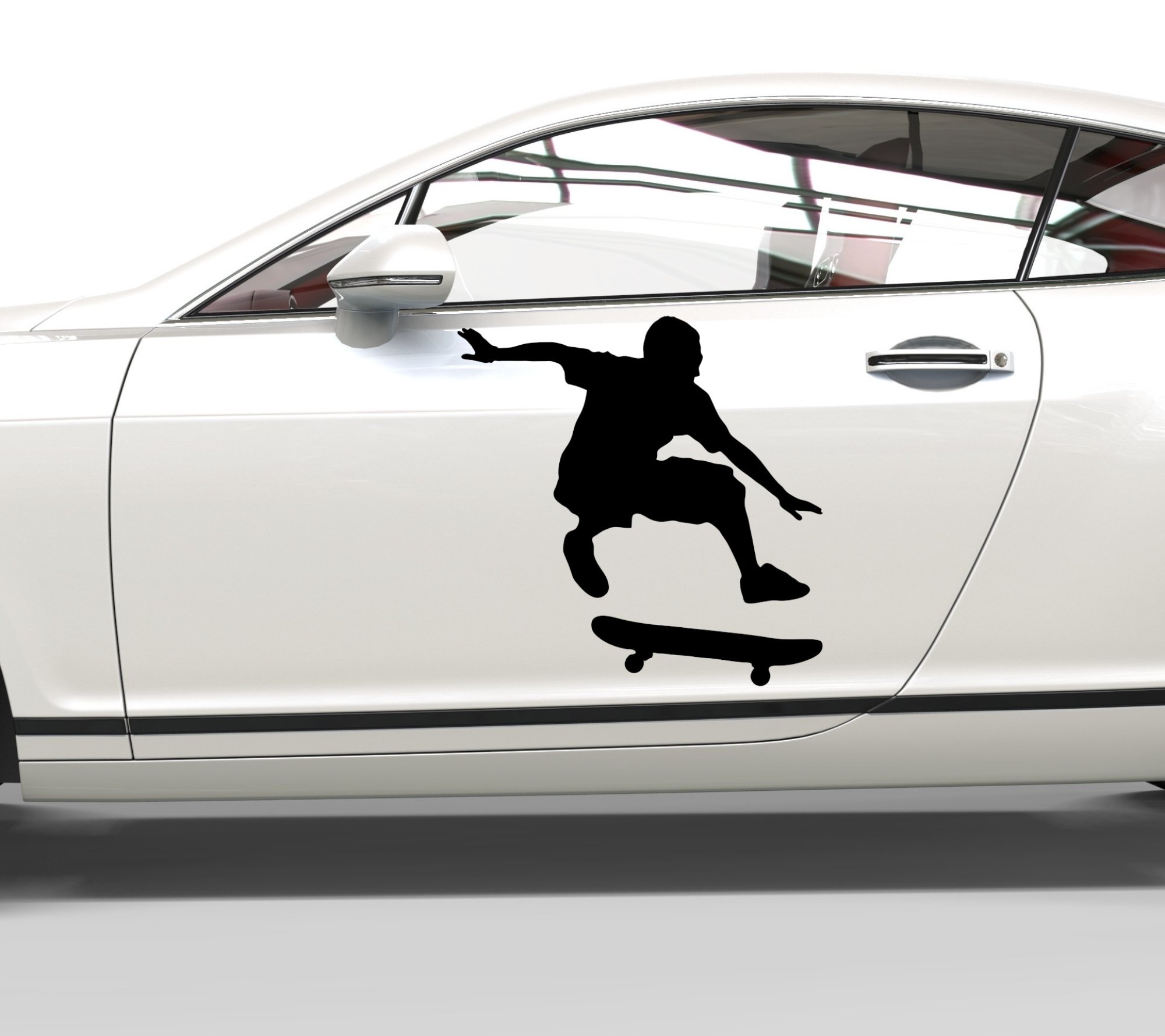 10002 Skater Silhouette Aufkleber